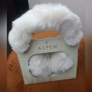 Aspen Faux Fur Adjustable Earmuffs, Soft Furry Winter Ear Warmers